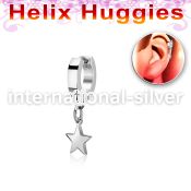 ehh770 stainless steel huggie piercing