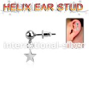 erbd770 stainless steel ear ring ear stud piercing