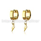 erglit anodized surgical steel +huggie choose  piercing