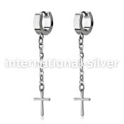 erhlcrs +stainless steel +huggie choose  piercing