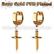 err768 anodized surgical steel huggie piercing