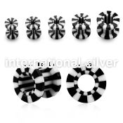 fap tunnels gauges acrylic body jewelry ear lobe