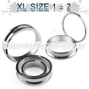 fpgxl tunnels gauges surgical steel 316l ear lobe