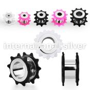 fpor tunnels gauges surgical steel 316l ear lobe