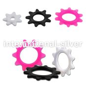 fri loose body jewelry parts silicon body jewelry belly button