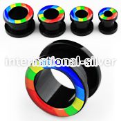 ftab tunnels gauges acrylic body jewelry ear lobe