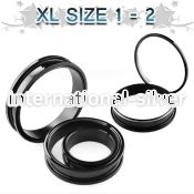 ftpgxl tunnels gauges anodized surgical steel 316l ear lobe