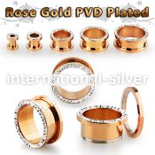 fttspfr tunnels gauges anodized surgical steel 316l ear lobe