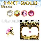 g14ifb3 dermals gold surface piercings