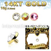 g14ifb4 dermals gold surface piercings