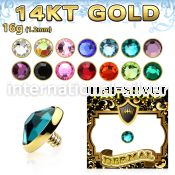 g14ifb5 dermals gold surface piercings