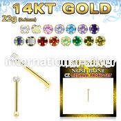 gbzm12 nose bone gold nose