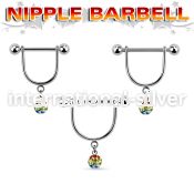 gfrsnp6 straight barbells surgical steel 316l nipple