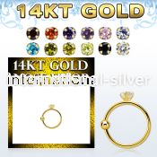 ghz2 nose hoop gold nose