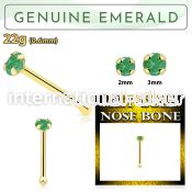 gnbge10 nose bone gold nose