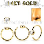 gnrz2 nose hoop gold nose