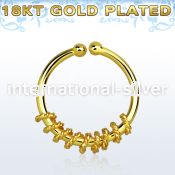 gpsep12a fake illusion body jewelry silver 925 septum