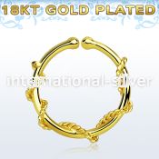 gpsep12j fake illusion body jewelry silver 925 septum