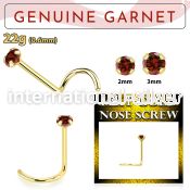 gscge2 l shape nose studs gold nose