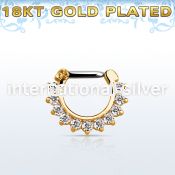 gsepc14 fake illusion body jewelry silver 925 septum