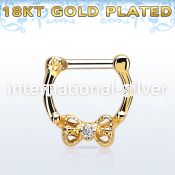 gsepk14 fake illusion body jewelry silver 925 septum