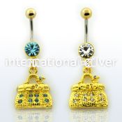 gtdbgc2 belly rings anodized surgical steel 316l belly button