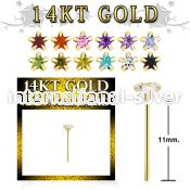 gyzsm1 bend it to fit nose studs gold nose