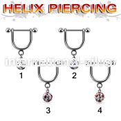 heuafr5 micro curved barbells surgical steel 316l helix