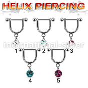 heucfr5 micro curved barbells surgical steel 316l helix