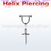 heud11 surgical steel barbells helix piercing