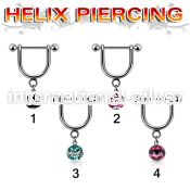 heudfr5 micro curved barbells surgical steel 316l helix