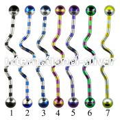 idat14 straight barbells anodized surgical steel 316l 