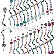 idatfr5c straight barbells anodized surgical steel 316l 