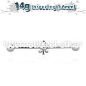 idsh24s straight barbells surgical steel 316l ear lobe