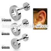ifrd cheaters  illusion plugs and tapers surgical steel 316l ear lobe