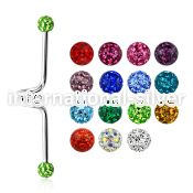 incfr5 straight barbells surgical steel 316l 