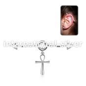 incnd19 surgical steel barbells ear lobe helix piercing