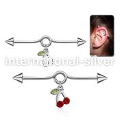 incnd4 straight barbells surgical steel 316l 