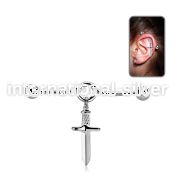 indd17 surgical steel barbells ear othershelix piercing