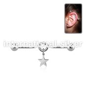 indd20 surgical steel belly bananas helix piercing