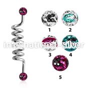 indfr5c straight barbells surgical steel 316l helix