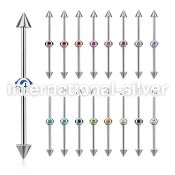 indsh18 straight barbells surgical steel 316l 