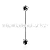 indsh29 straight barbells surgical steel 316l ear lobe