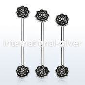 indsh34 straight barbells surgical steel 316l helix