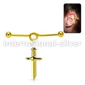 indtd17 anodized surgical steel barbells ear othershelix piercing