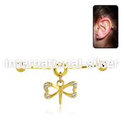 indtd18 anodized surgical steel barbells ear lobe helix piercing