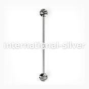 indxj straight barbells surgical steel 316l with acrylic parts 