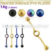 intbfo5 straight barbells anodized surgical steel 316l helix
