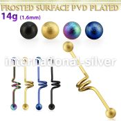 intcfo5 straight barbells anodized surgical steel 316l helix