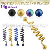 intdfo5 straight barbells anodized surgical steel 316l helix